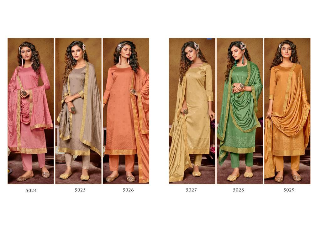Sanskruti Khushnuma Latest Fancy casual Wear Pure jam Silk Designer Dress Material Collection